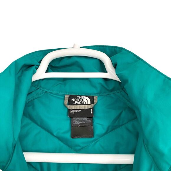 The North Face Puffer Jacket Womens 550 Down Feather Sports Coat, Green, Small P - Picture 4 of 13